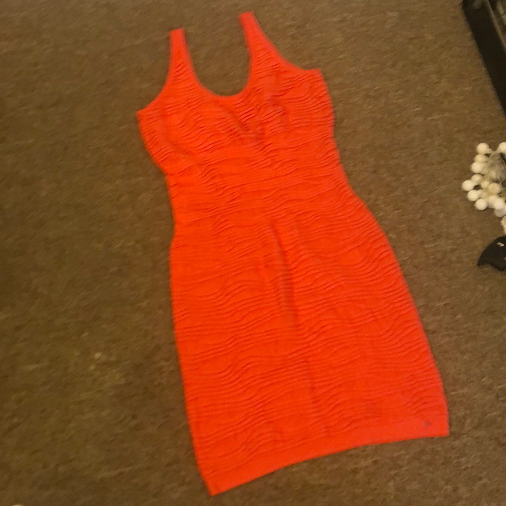 Hot pinkish/orange dress